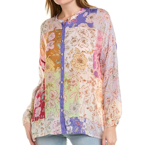 Johnny Was Cosmo Lauren Button-Down Shirt - Picture 2 of 11